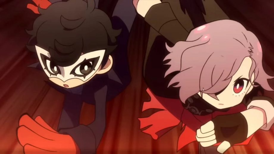 Joker and Erina running in Persona 5 Tactica