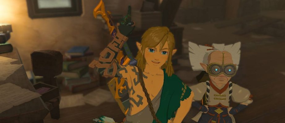 Link with Robbie in Legend of Zelda: Tears of the Kingdom