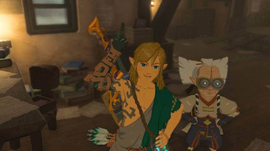 Link with Robbie in Legend of Zelda: Tears of the Kingdom
