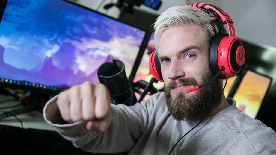 Pewdiepie offering a fistbump