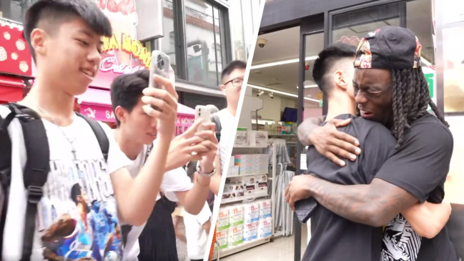 Kai Cenat with fans