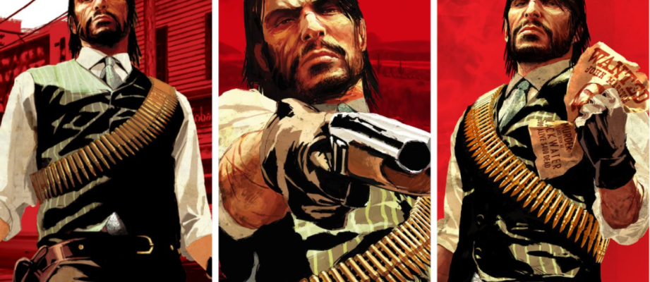 john marston red dead redemption art collage