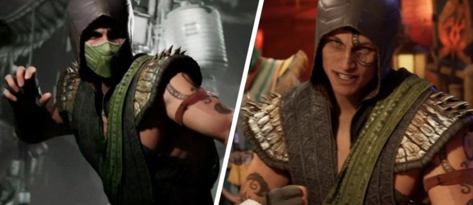 mortal kombat 1 reptile with and without mask