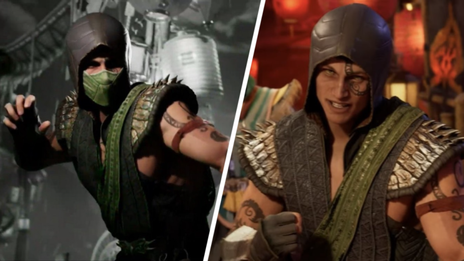 mortal kombat 1 reptile with and without mask