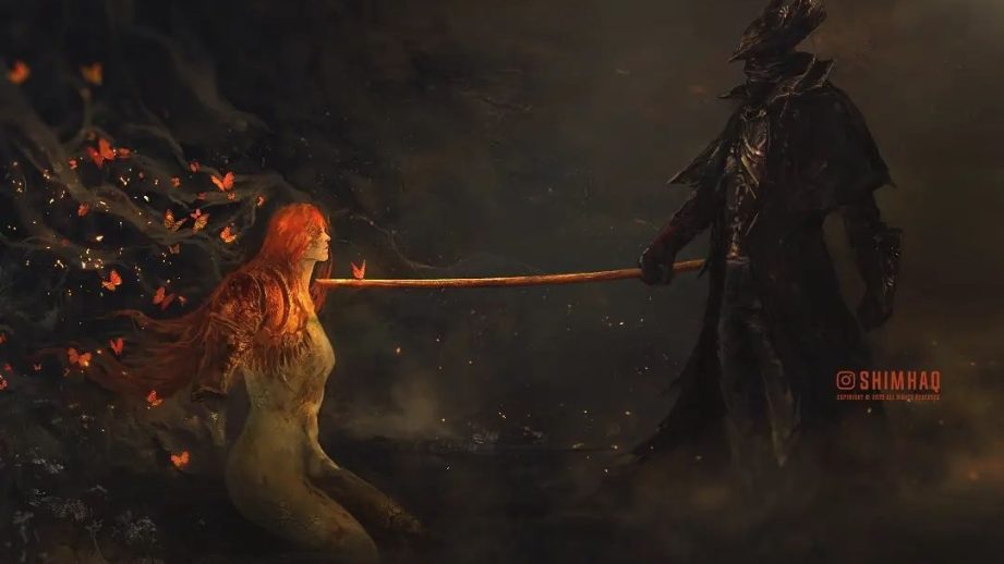 malenia from elden ring vs hunter from bloodborne