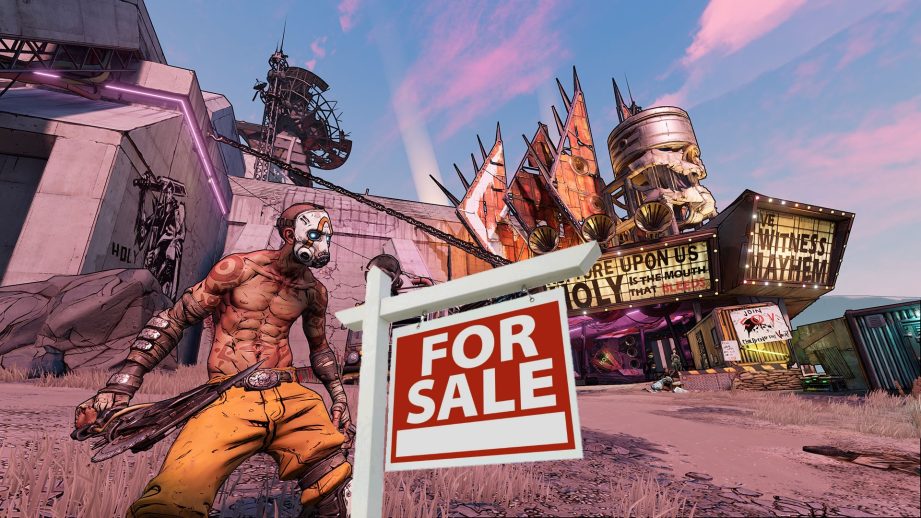 borderlands with for sale sign