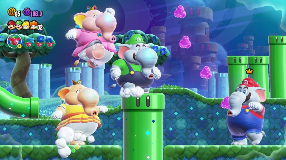 mario bros wonder elephant playable characters