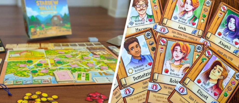 stardew valley board game and cards