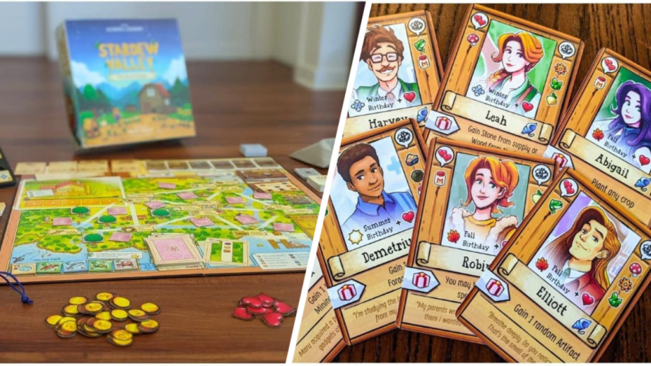 stardew valley board game and cards
