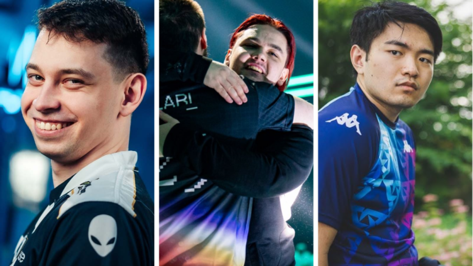 Dota 2 players competing at The International.