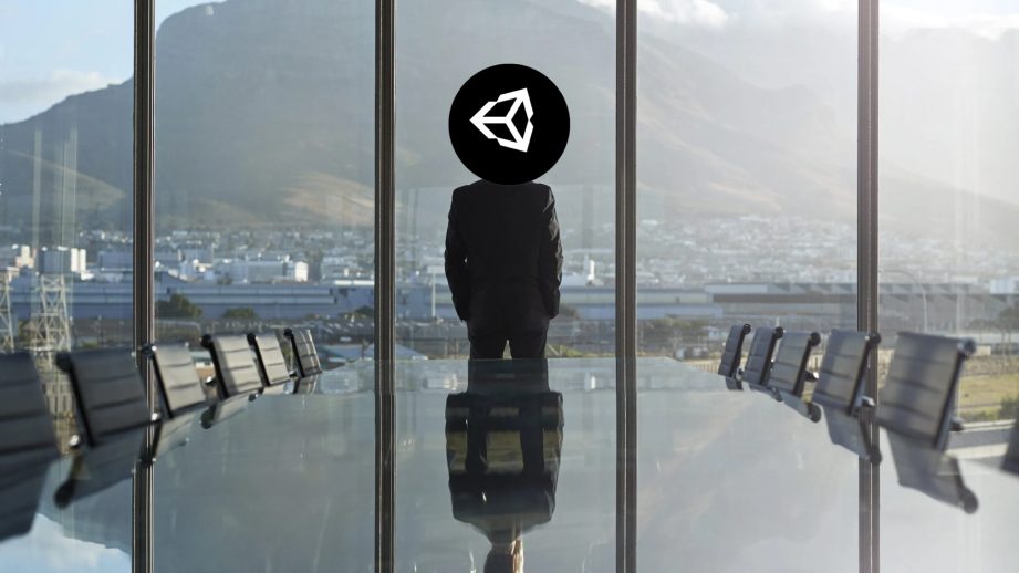 unity executive in empty room