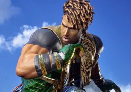 eddy gordo in tekken 8 against the sky