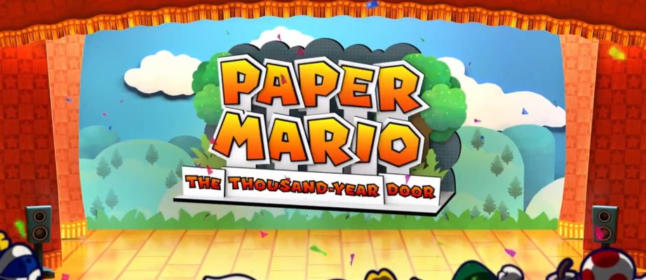 paper mario the thousand year door title art