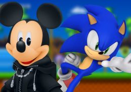 Mickey Mouse and Sonic in a mobile game header image