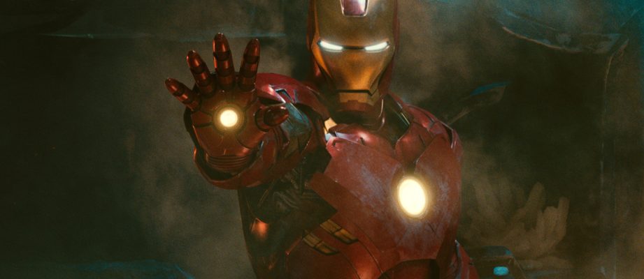 iron man about to fire a repulsor