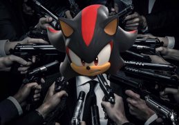 shadow the hedgehog edited to look like John Wick