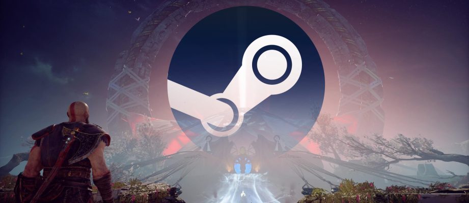 Steam logo in God of War: Ragnarok