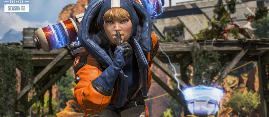 Image shows a female character signing to be quiet