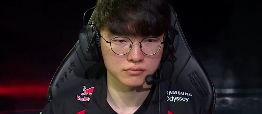 T1's Faker at the LCK Summer 2024 Playoffs