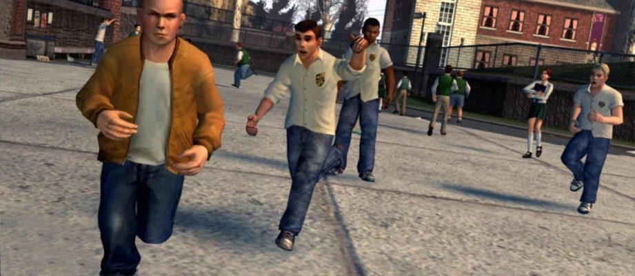 Jimmy Hopkins from Bully running away