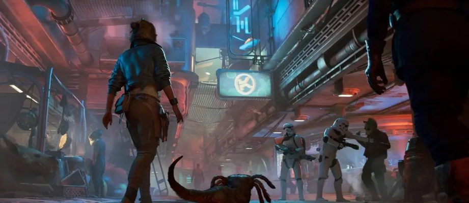 Star Wars Outlaws main character with side kick