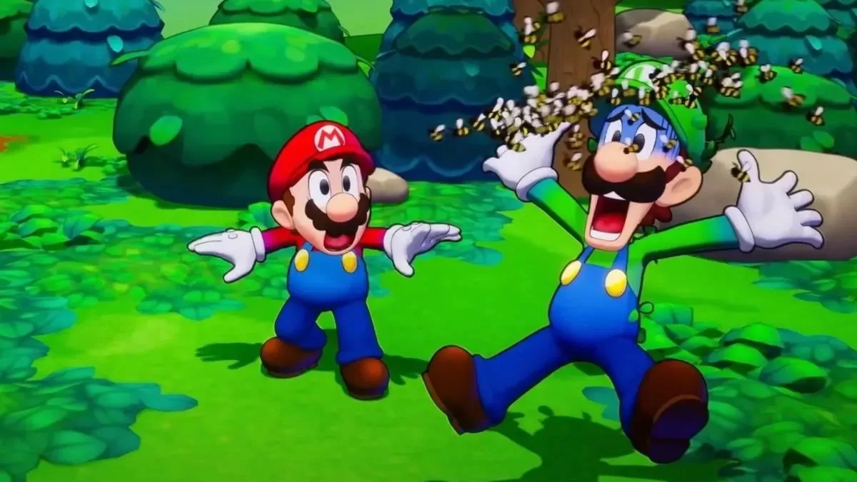 mario luigi brothership gameplay funny