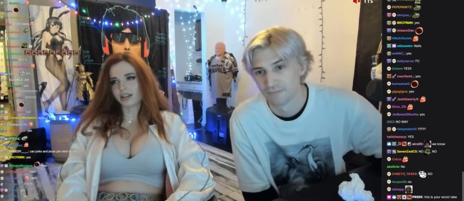 xQc Amouranth stream