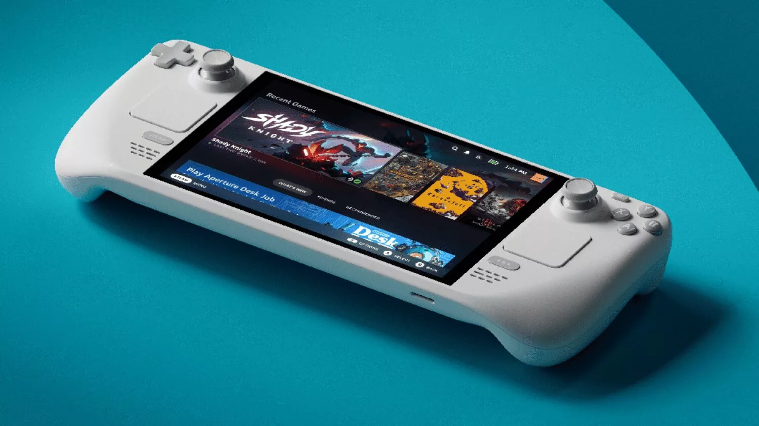 The Steam Deck OLED: Limited Edition White.