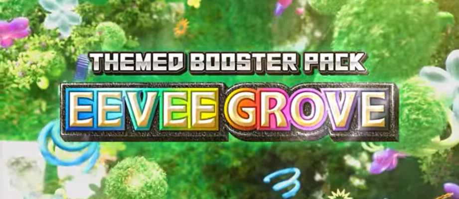 Pokemon TCG Pocket booster pack Eevee Grove.