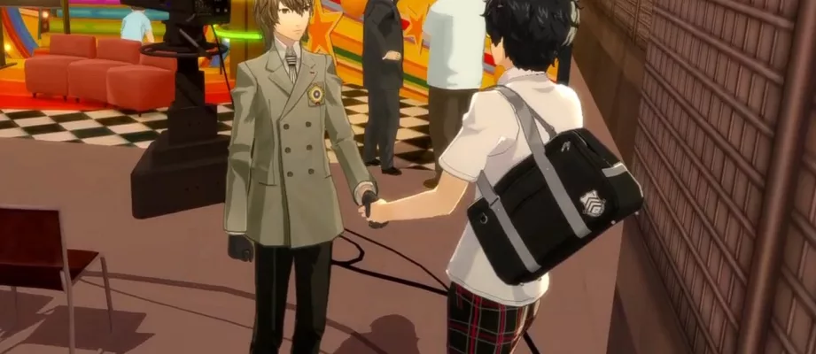 persona 5 royal akechi handshake