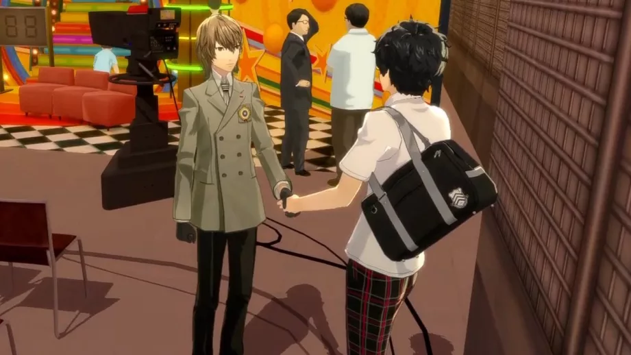 persona 5 royal akechi handshake
