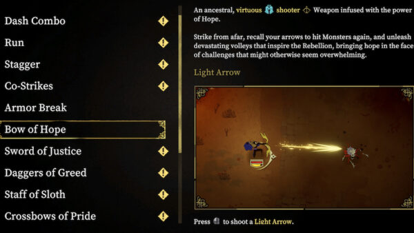 Bow of Hope in 33 Immortals