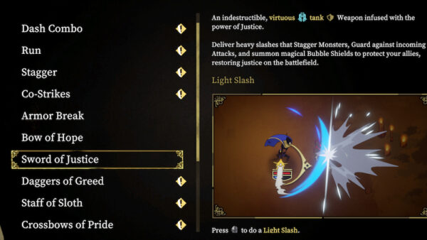 Sword of Justice in 33 Immortals