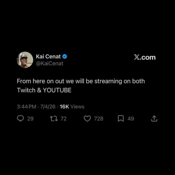 Kai Cenat Return Multistreaming 2